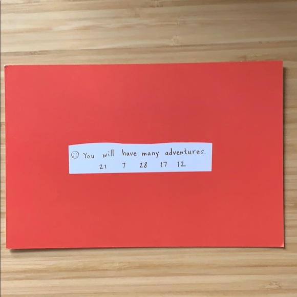 10 kate spade “adventures fortune” postcards